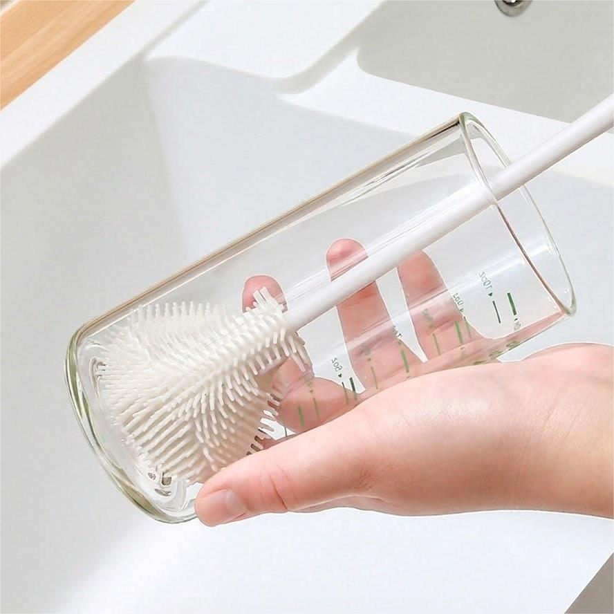 Silicone Bottle Brush – Flexible Long Handle Cleaning Brush