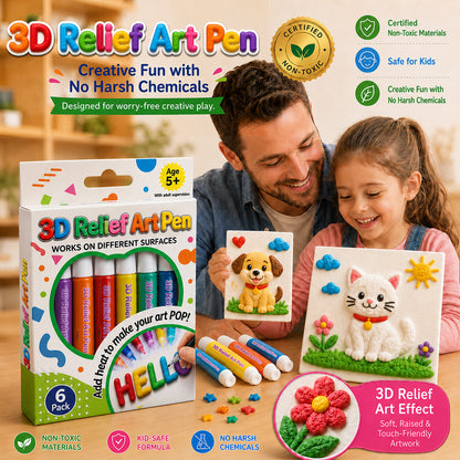 🦄👗Save66% by ordering today丨ODEIUN® 3D Relief Art Pen – Turn Flat Drawings Into Touchable 3D Art🪄