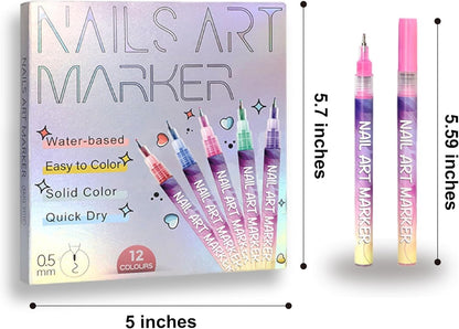 🔥Last Day 50%OFF🎨12 Colors Nail Art Pens Set