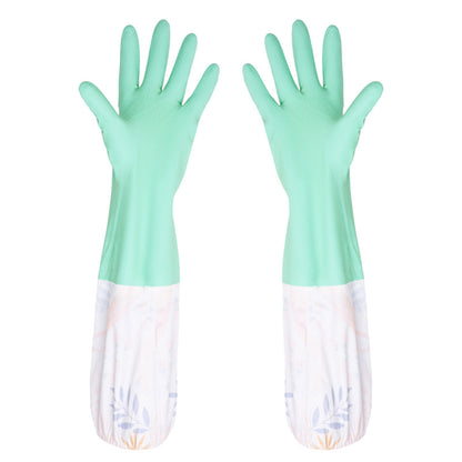 Heavy-Duty Latex Cleaning Gloves – Non-Slip Waterproof Dishwashing Gloves