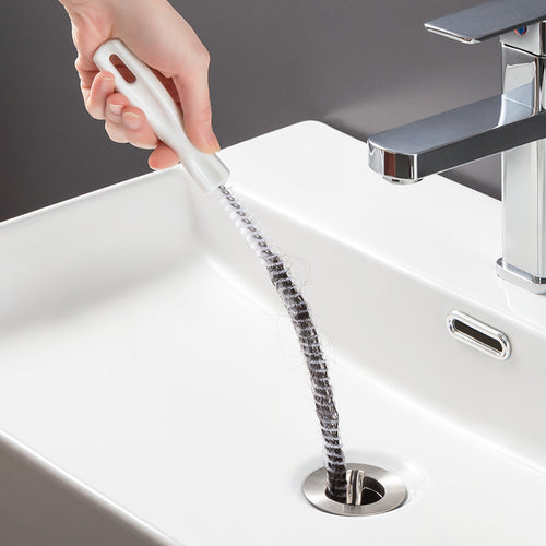 Flexible Drain Cleaning Brush – 45cm Hair Clog Remover for Sink & Shower