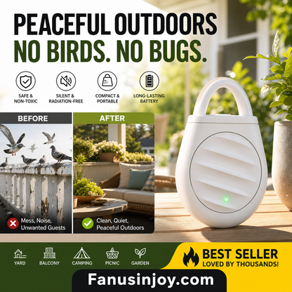 🔥Limited time offer Buy 3 get 3 free！🐦No more trouble from birds, beasts and locusts！Portable Ultrasonic Bird Repellent Keychain