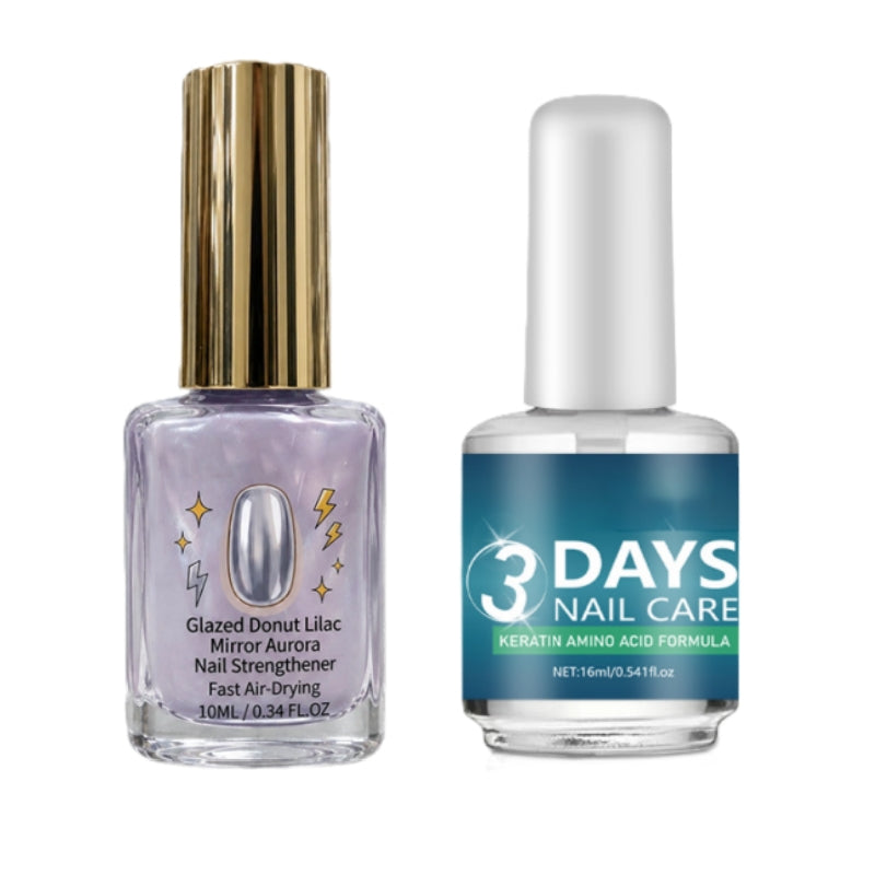 📢📢49% OFF !! ⏰Lilac Glossy Mirror Nail Strengthener