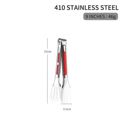 Stainless Steel Kitchen Tongs – Non-Slip Heat Resistant Cooking & Serving Tongs