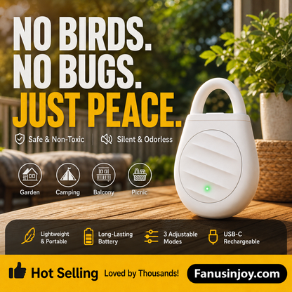 🔥Limited time offer Buy 3 get 3 free！🐦No more trouble from birds, beasts and locusts！Portable Ultrasonic Bird Repellent Keychain
