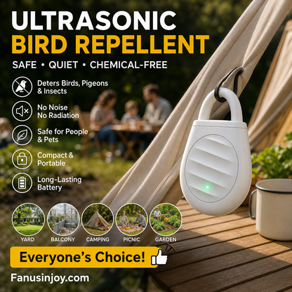 🔥Limited time offer Buy 3 get 3 free！🐦No more trouble from birds, beasts and locusts！Portable Ultrasonic Bird Repellent Keychain