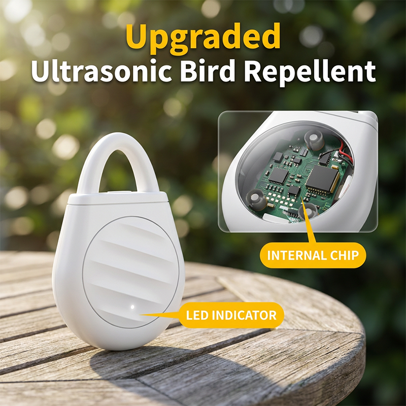 🔥Limited time offer Buy 3 get 3 free！🐦No more trouble from birds, beasts and locusts！Portable Ultrasonic Bird Repellent Keychain