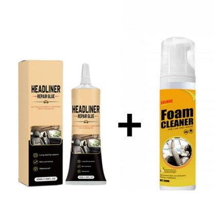 🎉49K+ Sold 🚗 Waterproof Car Headliner Repair Glue, High Strength Adhesive for Sagging Car Ceiling & Interior